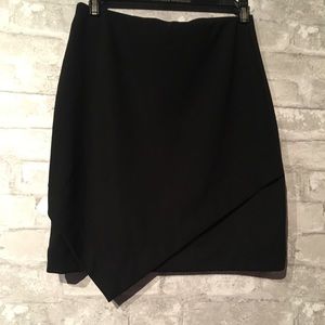 Black Asymmetric Skirt